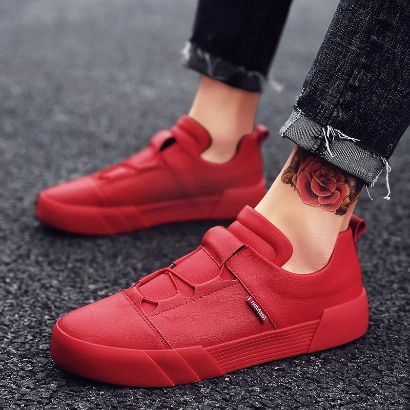 KemeKiss Fashion Men Vulcanized Shoes Simple Round Toe Elastic Band Trend Classics Footwear Size 39-44 | Обувь