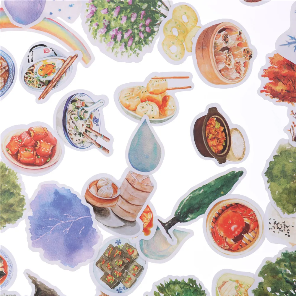 1 шт. корейский DIY дневник альбом палка этикетка деревья погода еда наклейки