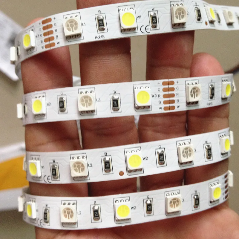 Светодиодная ленсветильник 5050 SMD CCT RGBCCT 12 мм PCB 5 м 60 светодиодов/м|led strip light 5050|led