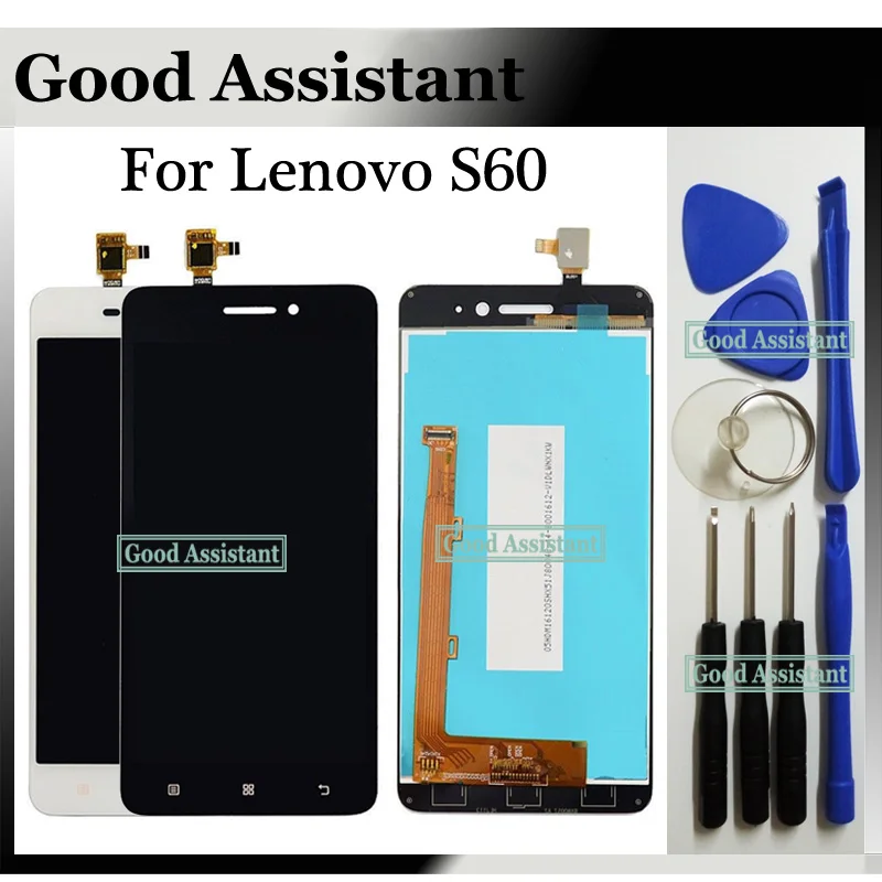 Черный/белый 5 0 дюймов для Lenovo S60 S60W S60T S60A ЖК-дисплей с сенсорным экраном