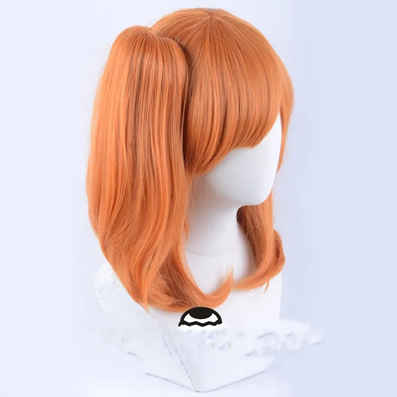 Отлично! Парик для косплея Kousaka Honoka оранжевый парик из синтетических волос