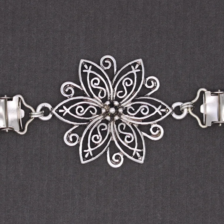 Metal retro flower button clip buckle for shirt dress sweater decorative buttons garment pin brooch DIY sewing clothing | Дом и сад