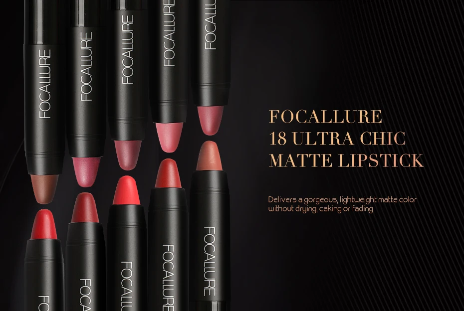 Focallure Matte губная помада водостойкая стойкая губная помада телесного цвета макияж 19 цветов матовая губная помада карандаш телесного цвета бархатная косметика для губ
