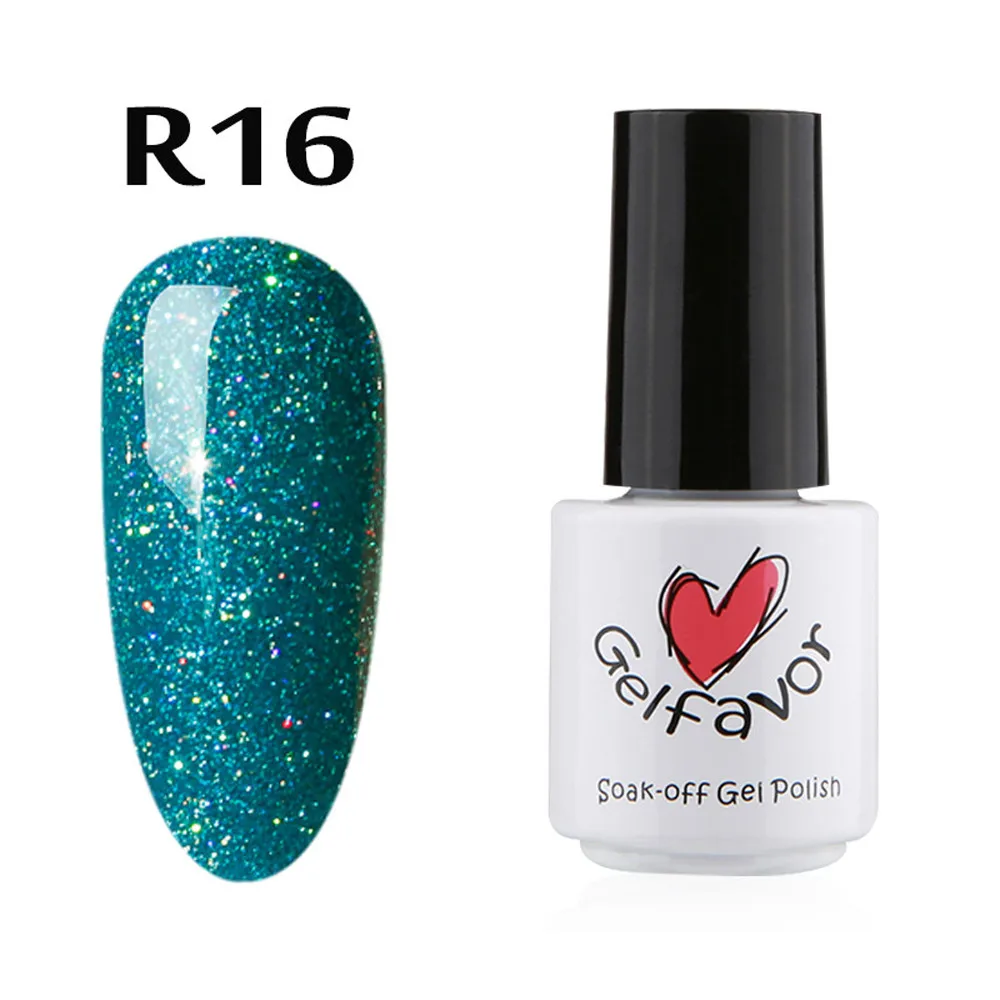 Новый Лучший 14 цветов NailGel favor7ML хамелео Декоративный Лак для ногтей Гель лак УФ