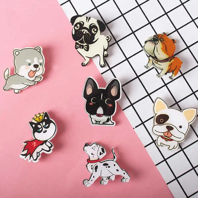 7-Z42 7 шт./лот микс Милая свинья Тоторо Мультяшные значки на булавке Kawaii значок на рюкзак значки на одежду акриловые значки - Цвет: 7-Z42