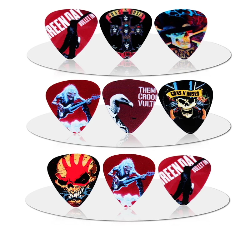 SOACH 50pcs медиаторы для бас гитары pick Rock band шаблон выщипанные Инструменты