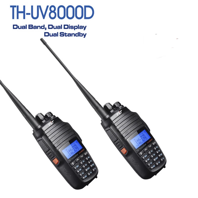 Обновленная версия 2 шт. VHF UHF Cross Band 3600 мАч батарея Dual Display 10 Вт двухстороннее радио