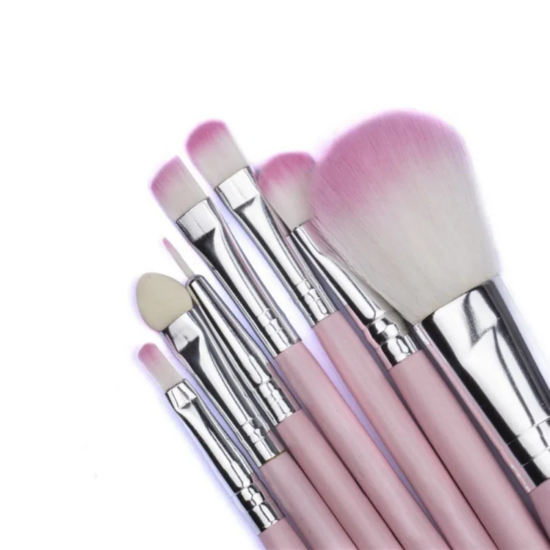 Professional Pink Makeup Brushes Tool Soft Cosmetics Powder Eyeshadow Set 7pcs | Красота и здоровье