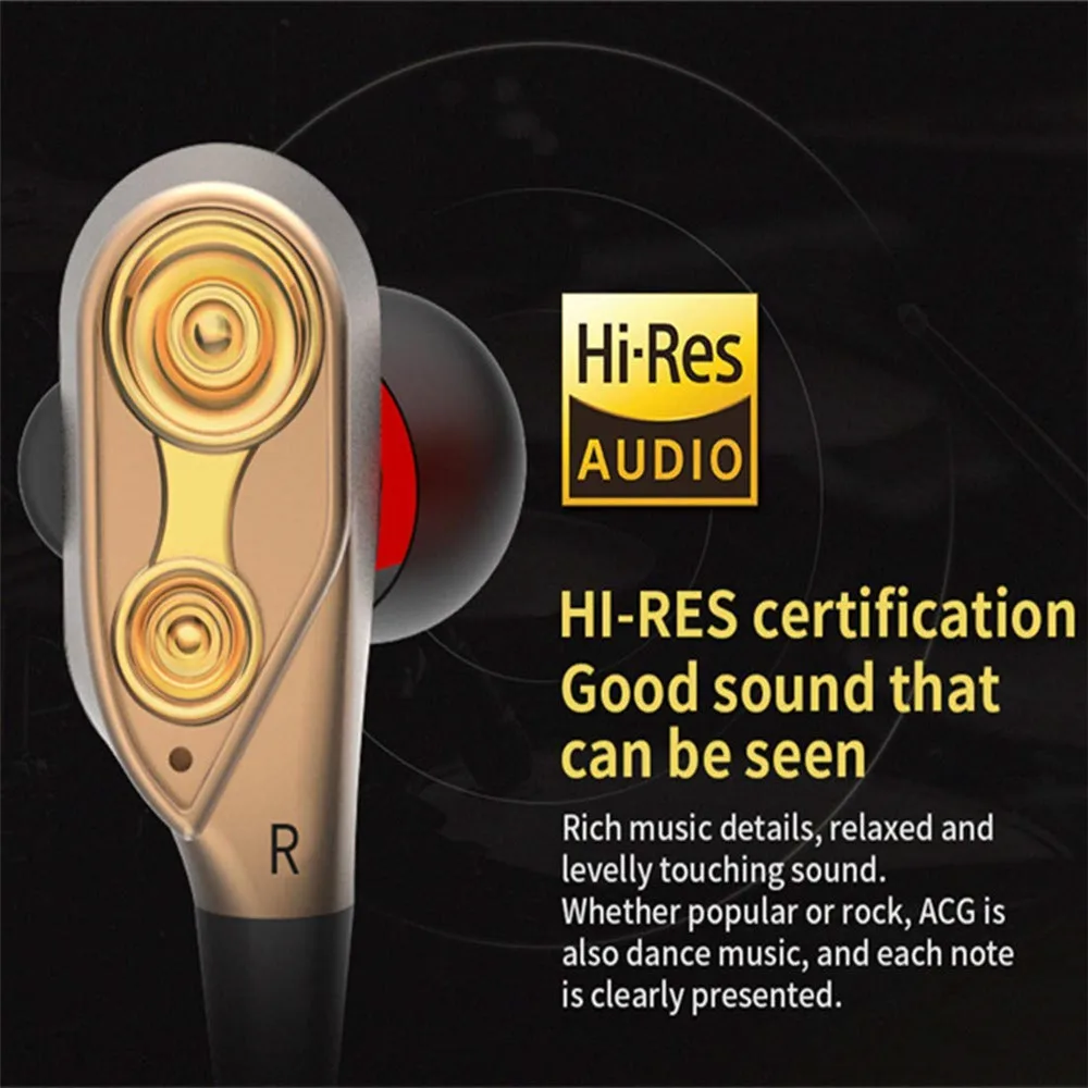 dual drive wired 3 5mm audifonos para celular in ear earphones stereo in ear headset hi fi headphones wire bass phone for iphone free global shipping