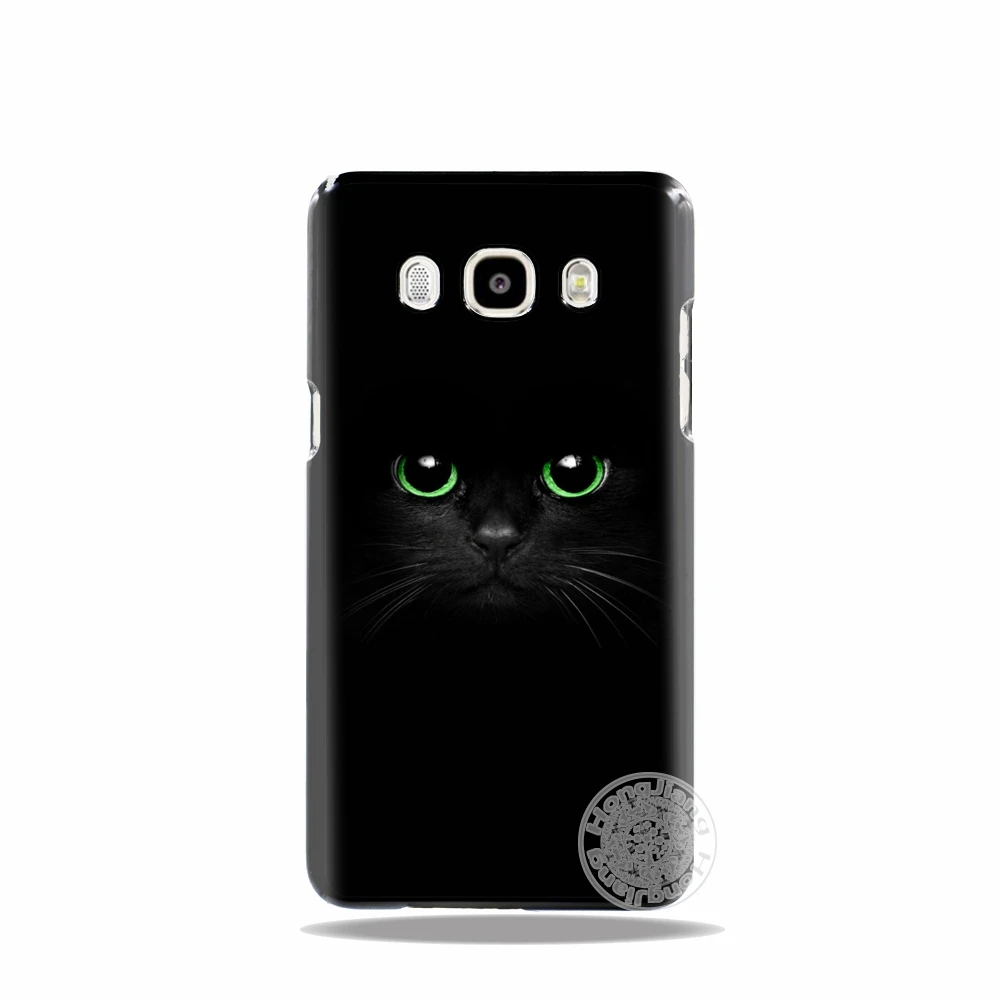 HAMEINUO черный простой дизайн модный Кот Череп чехол для телефона Samsung Galaxy J1 J2 J3 J5 J7