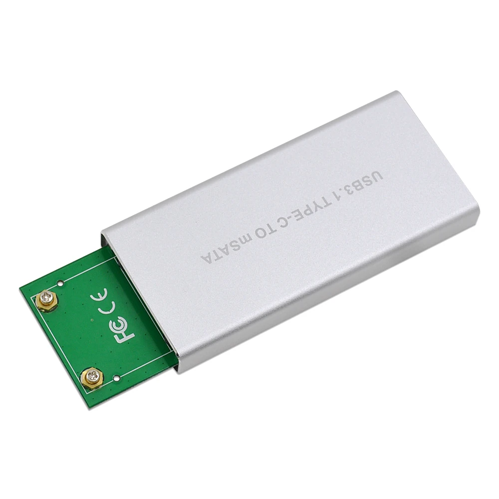 CHIPAL 10 шт. Прочный USB 3 1 кабель с разъемами типа C и mSATA Корпус чехол SSD Гб коробка для