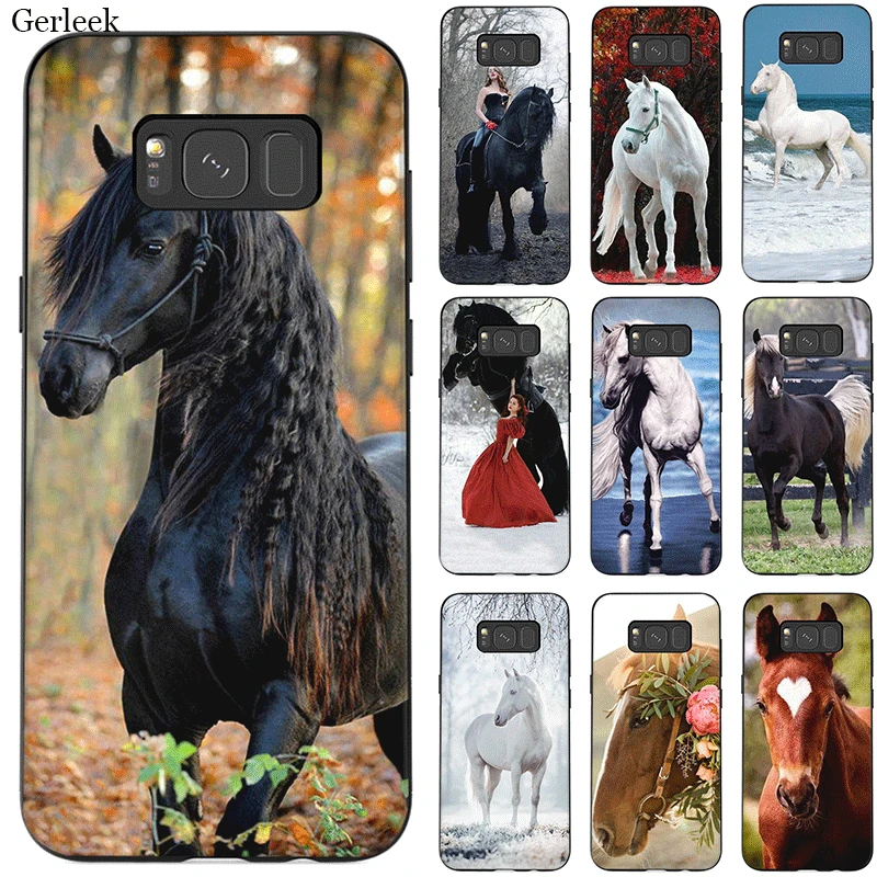 Силиконовый чехол для мобильного телефона Beauty Horse Samsung Galaxy A3 A5 A6 A7 A8 A9 A10 A20 A30 A40 A50 A70