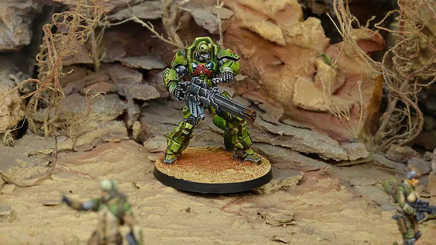 [Loong Way Miniatures] Corvus Belli Infinity 0523 специальная группа сдерживания AZRA IL 32 мм