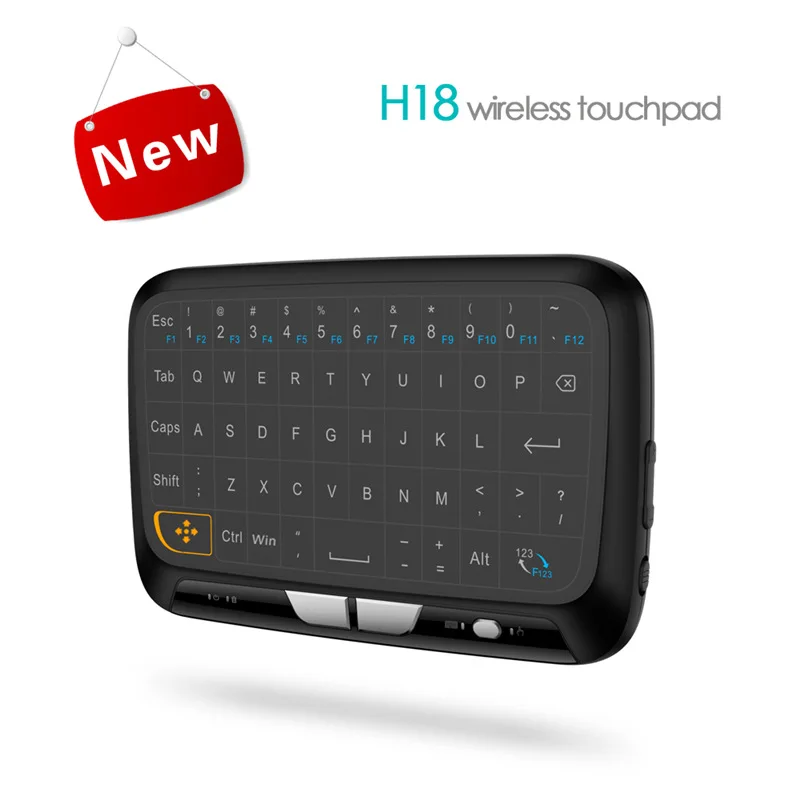 Мини H18 беспроводная клавиатура 2 4G Портативная с тачпадом мышь для Windows Android Smart TV
