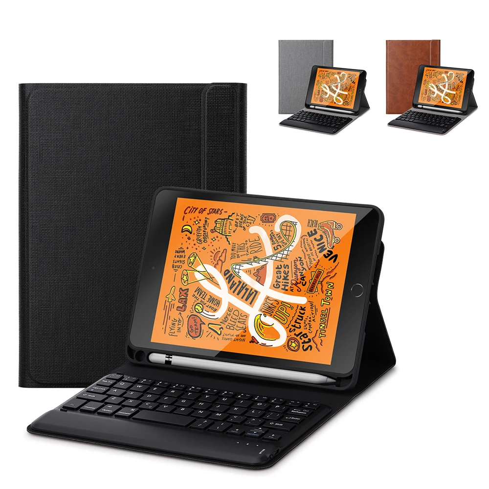 2019 Новый Bluetooth клавиатуры полный защитный чехол для iPad mini 2/3/4/5 7 9 дюймов