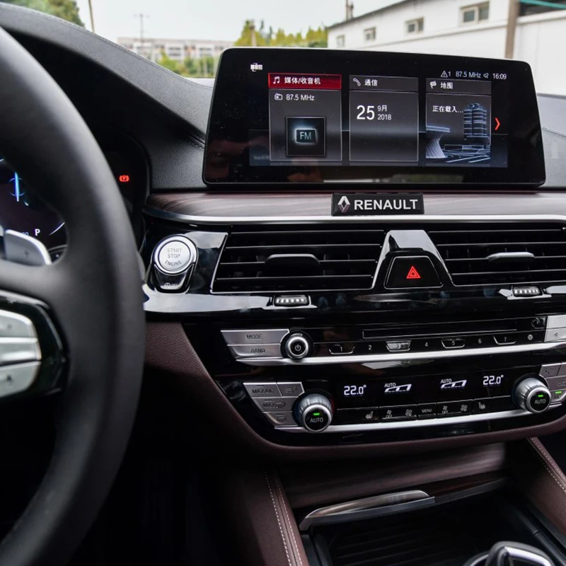 2 шт./лот, автомобильная 3D декоративная эмблема, наклейка для Renault, 2 кнопки Clio Scenic Megane Duster, Sandero Captur Twingo, аксессуары