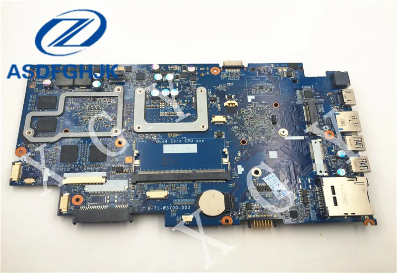 6-71-W3700-D03 материнская плата для ноутбука clevo для Raytheon для hasee w370et K590S-I7 K590S материнская плата ТЕСТ ОК