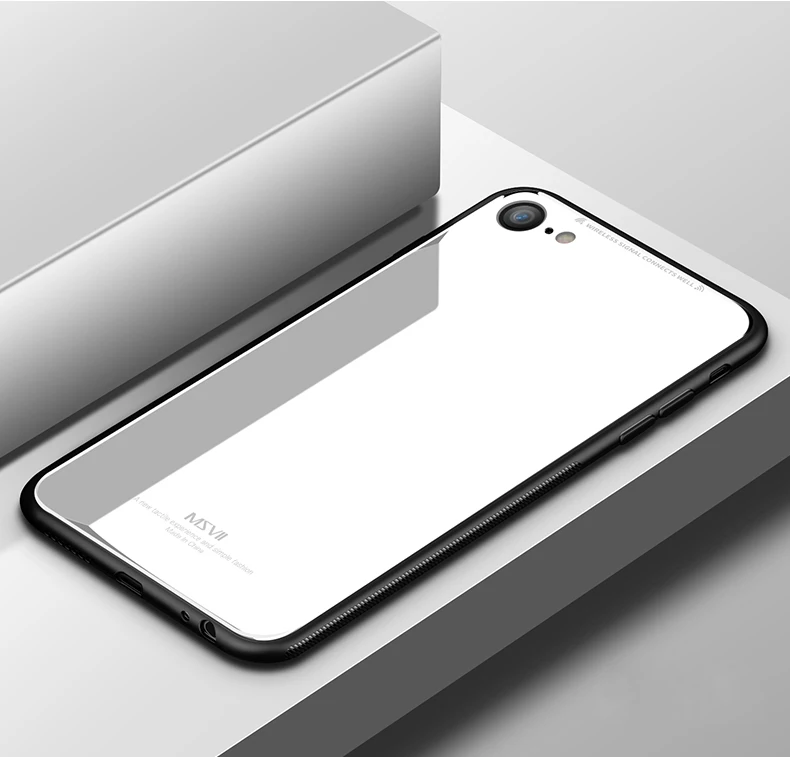 Msvii для iPhone 6 чехол iPhone 6 Чехол для iPhone 6 6S плюс роскошный Стекло защитный чехол Обложка Розовый противоударный для Apple