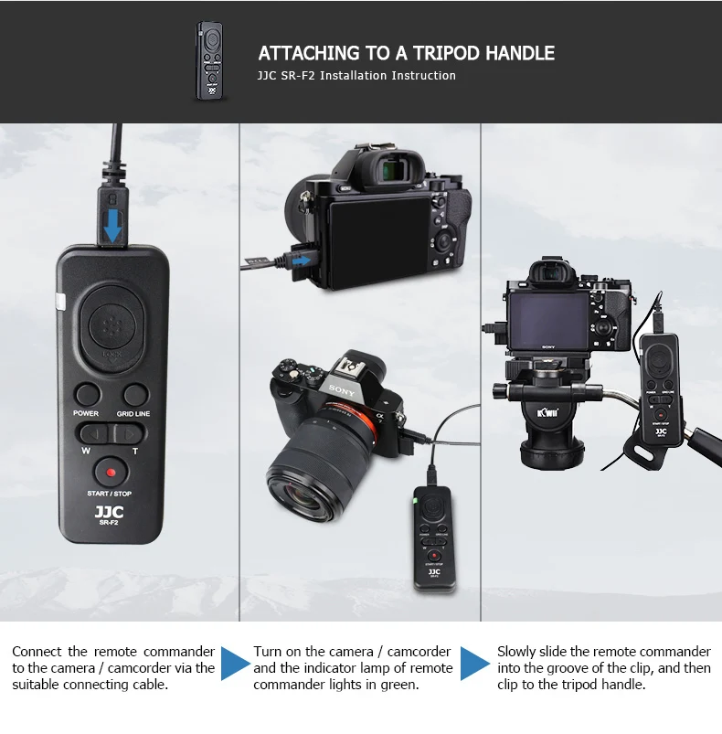 JJC мульти терминал дистанционного Управление для sony A6500 A6300 A6000 A5100 A5000 NEX-3NL A7 A7S A99II A7R II как RM-VPR1 запись фильм
