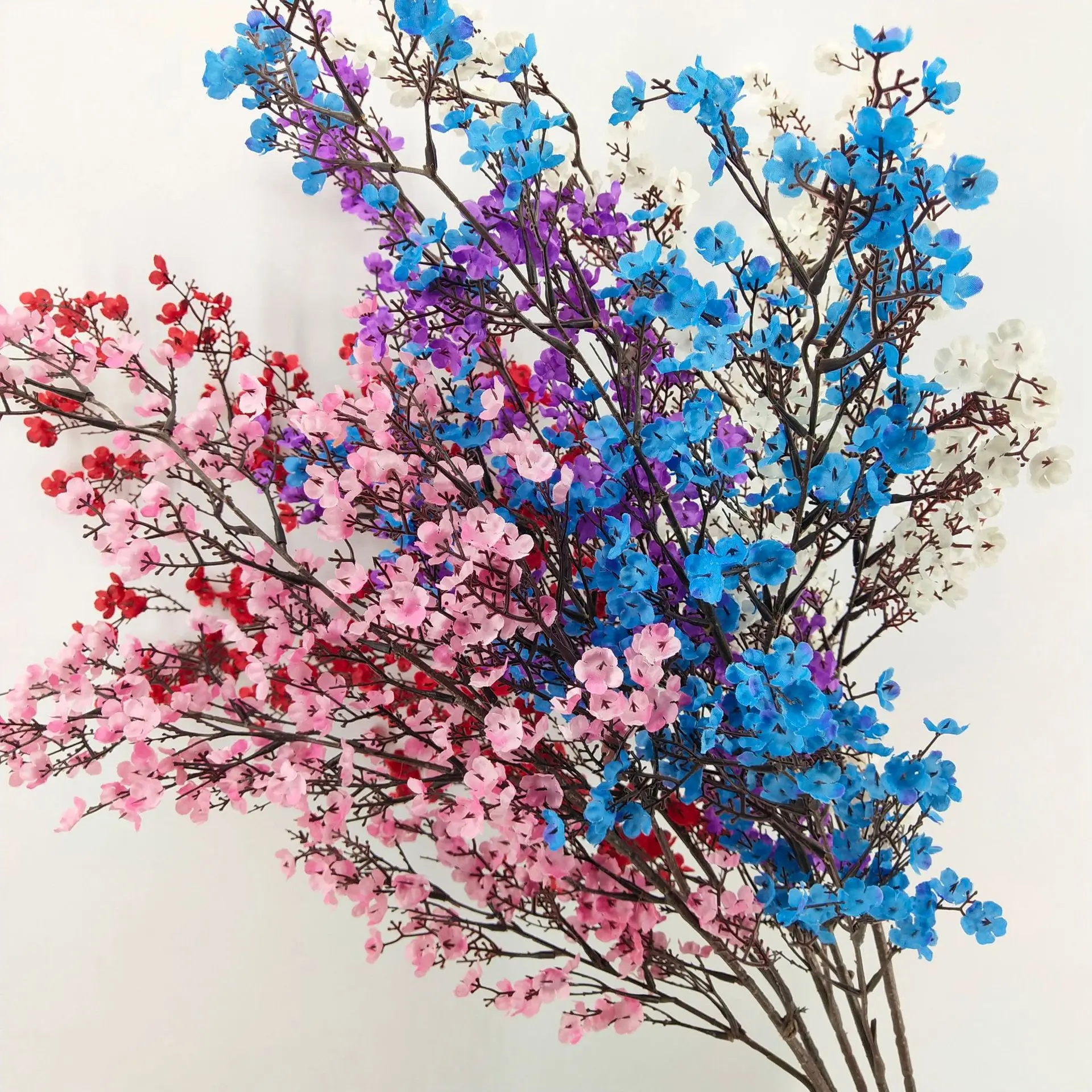 

Искусственный букет цветов для младенцев, Гипсофила, шелковые цветы, Свадебный Настенный декор, скрапбукинг, «сделай сам», фотореквизит, ис...