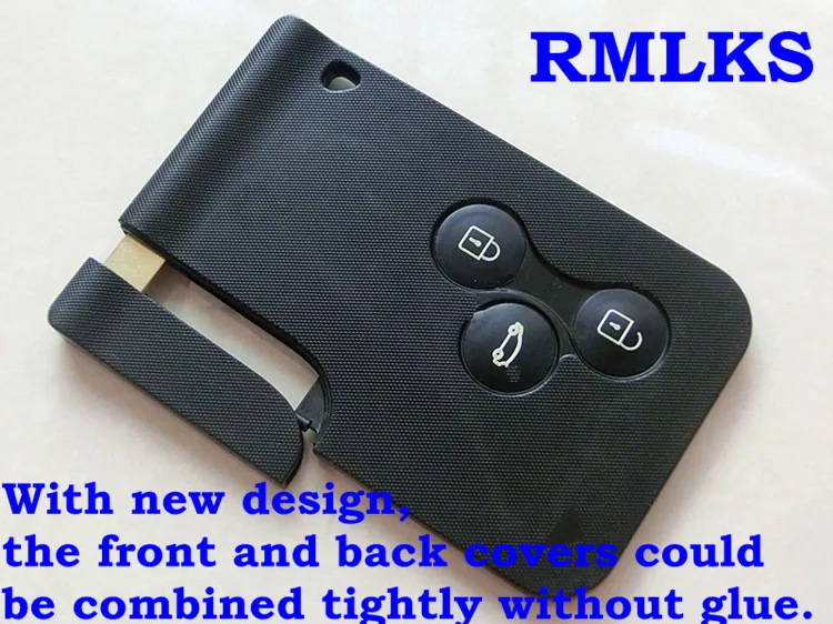 

RMLKS, 3 кнопки, флейта для Renault Clio Megane Scenic Grand Scenic, Сменный Чехол для ключа дистанционного управления, необработанное лезвие
