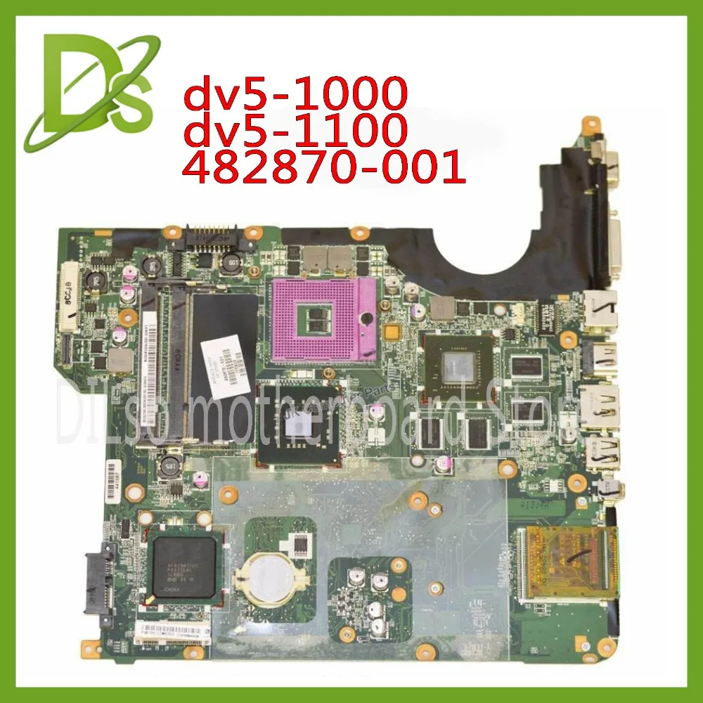 KEFU DV5 материнская плата для HP dv5 1000 1100 482870 001 ноутбука Тестовая работа 100%