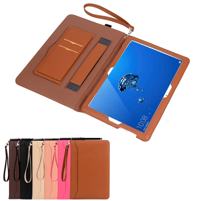 Кожаный чехол для huawei MediaPad M5 lite 10 Tablet stand smart cover бизнес 1 BAH2 L09/W19 DL AL09|Чехлы