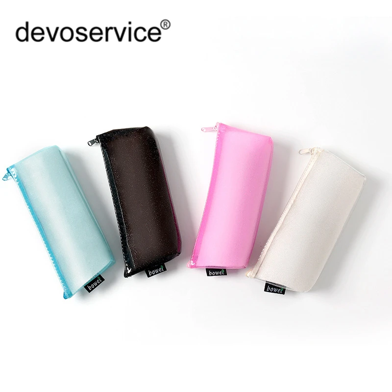 Милый переливающийся чехол для карандаша с лазерным рисунком из искусственной