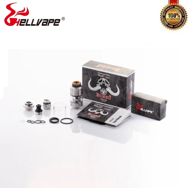 Оригинал Hellvape Hellbeast Sub Ohm Vape Tank 4 мл 24 мм атомайзер для электронных сигарет с 810