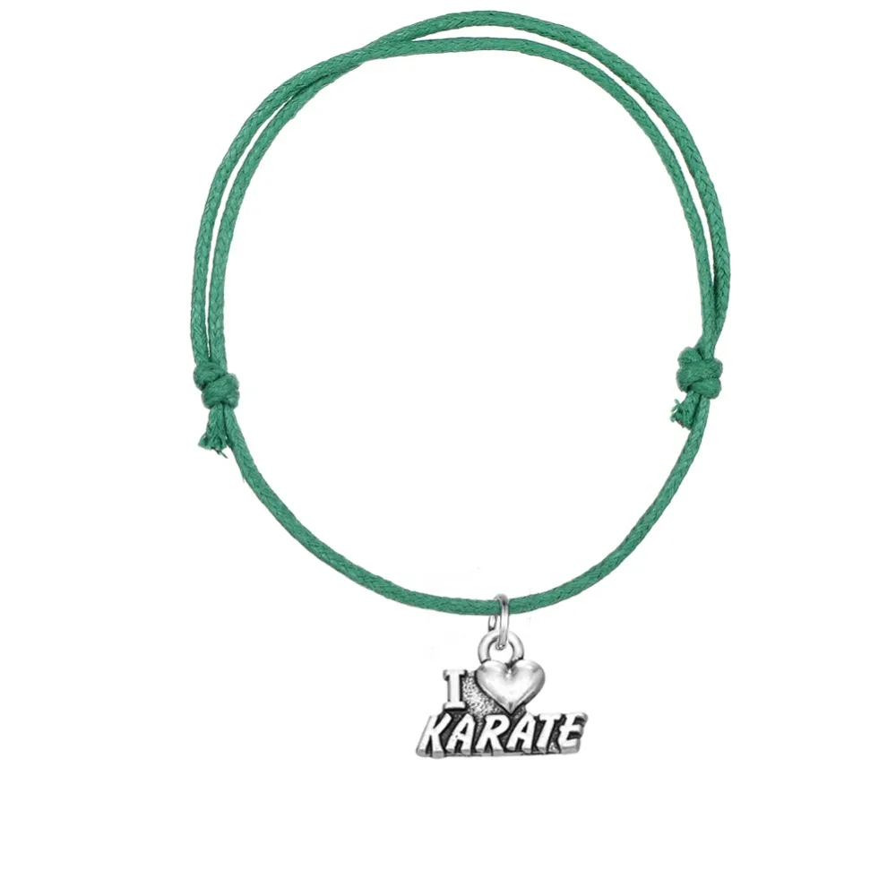 Teamer 5 шт./лот античный серебряный Регулируемый корейский вощеный шнур браслеты