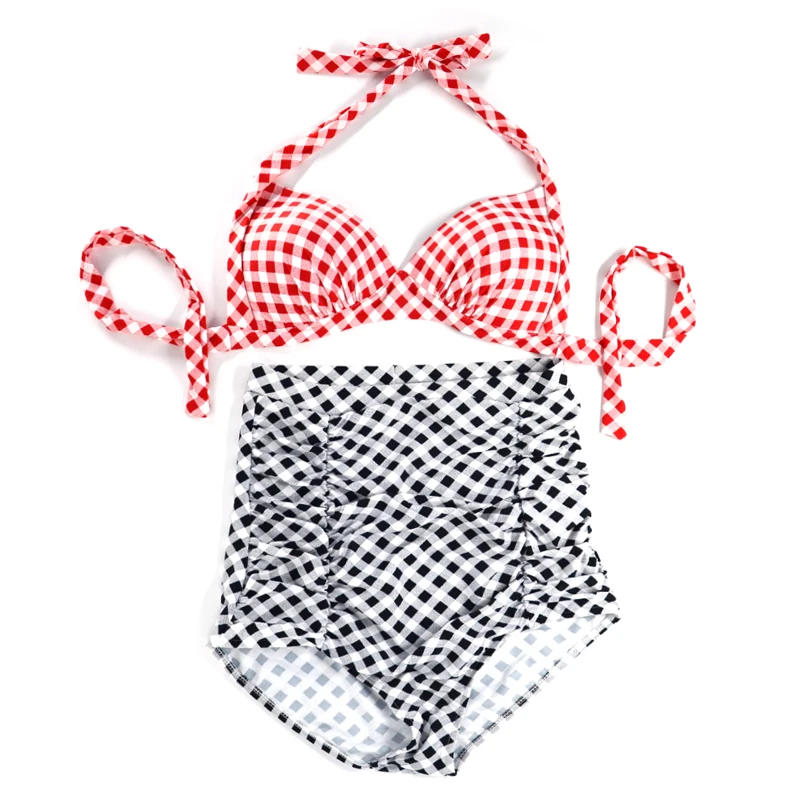 2019 американский костюм из двух предметов винтажный Женский комплект бикини с