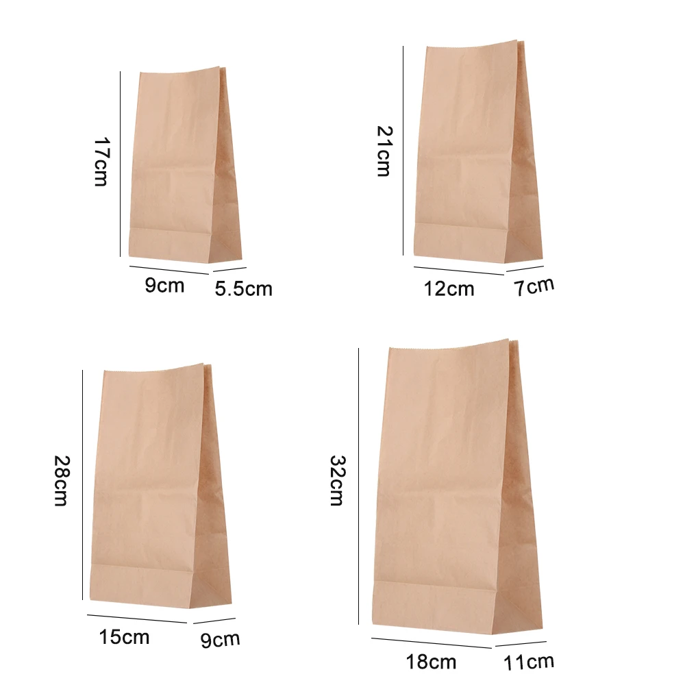 10 шт. упаковка для выпечки Свадебный хлеб еда крафт бумажные пакеты Подарочный