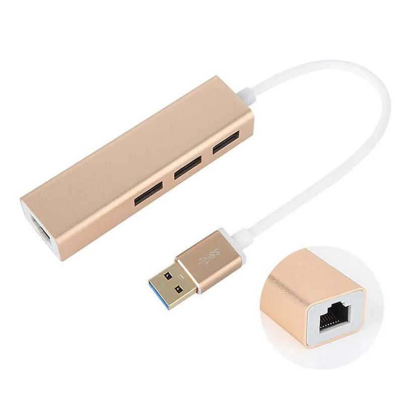 Basix USB гигабитный Ethernet адаптер 3 0 концентратор для 10/100/1000 Мбит/с Lan Проводная