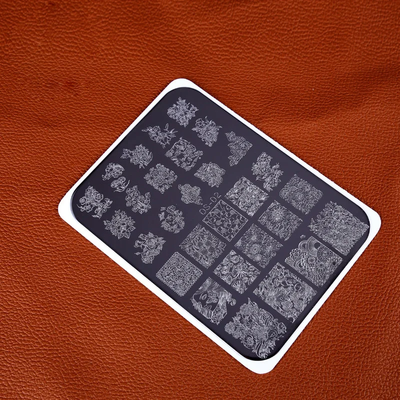 Nail Art Template Nails Image Metal Stamping Plate Strawberry Cherry Morning Glory Butterfly Flowers Stamp Stencils OS-02 | Красота и