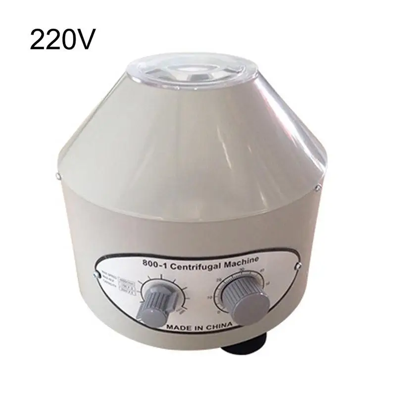 220V 800-1 электрическая Лабораторная центрифуга медицинская практическая машина поставки 4000 об/мин 1790 г 6 шт 20 мл центрифужная трубка - Цвет: 220V