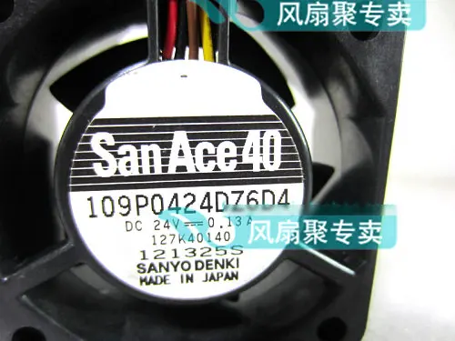 Original SANYO 109P0424DZ6D4 4cm 40*40*20MM 24V 0.13A 4 wires cooling fan | Компьютеры и офис