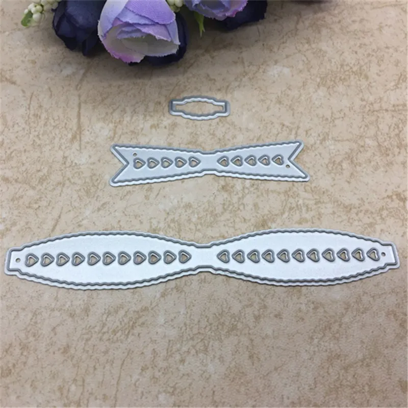 Металлический бант для вырезания штампов трафареты скрапбукинга альбом