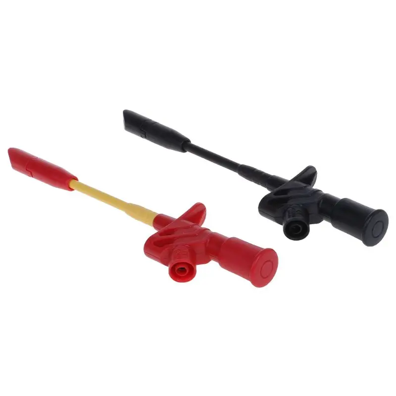 10A Professional Piercing Needle Test Clips Multimeter Testing Probe Hook With 4mm Socket Automotive Car Clip | Автомобили и