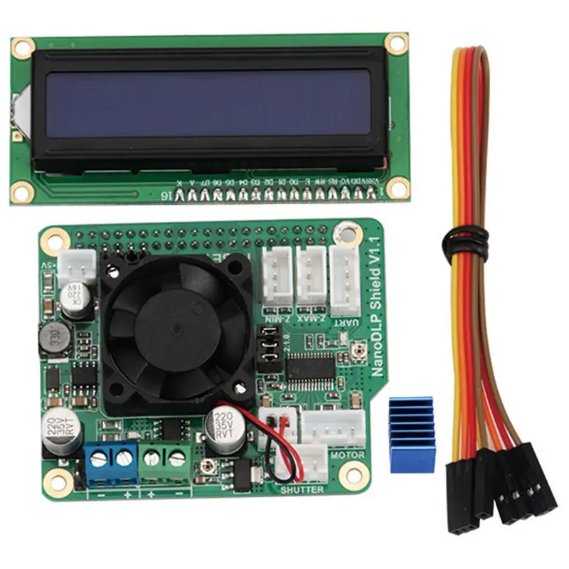 NanoDLP щит V1.1 плата расширения с DRV8825 контроллер MOS + lcd 1602 16X2 I2C Модуль ЖКД синий экран