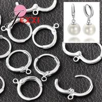 10pcslot round jewelry making parts 925 sterling silver accessories diy original connestion parts earring making buckle