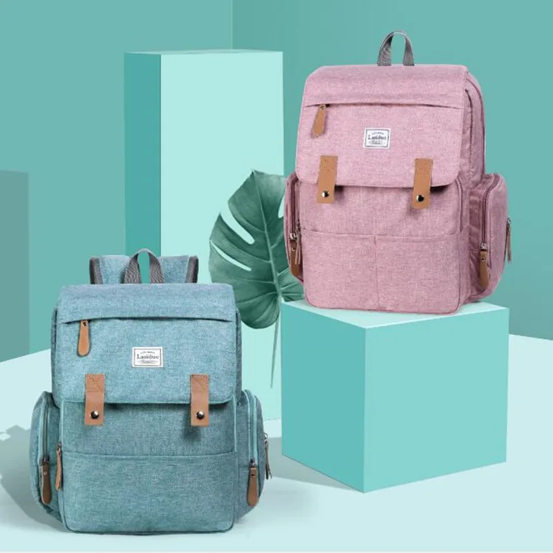 Authentic LAND Mommy Diaper Bags Mother Large Capacity Travel Nappy Backpacks with anti-loss zipper Baby Nursing Bags NEW