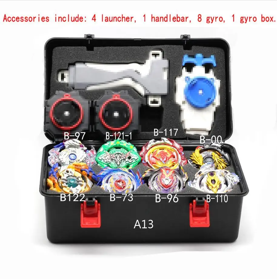 Beyblade Burst B139 B134 B131 Metal Fusion 4d With 4 Launcher Bayblade Burst Spinning Top Christmas Gift For Kids Toys - Цвет: A13