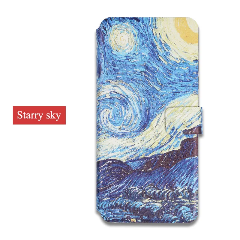 Чехол AXD с откидной крышкой и рисунком для huawei P30 Lite P20 Pro P10 P9 P8 Lite p9 lite mini P9 P10 Plus защитный чехол - Цвет: Starry sky