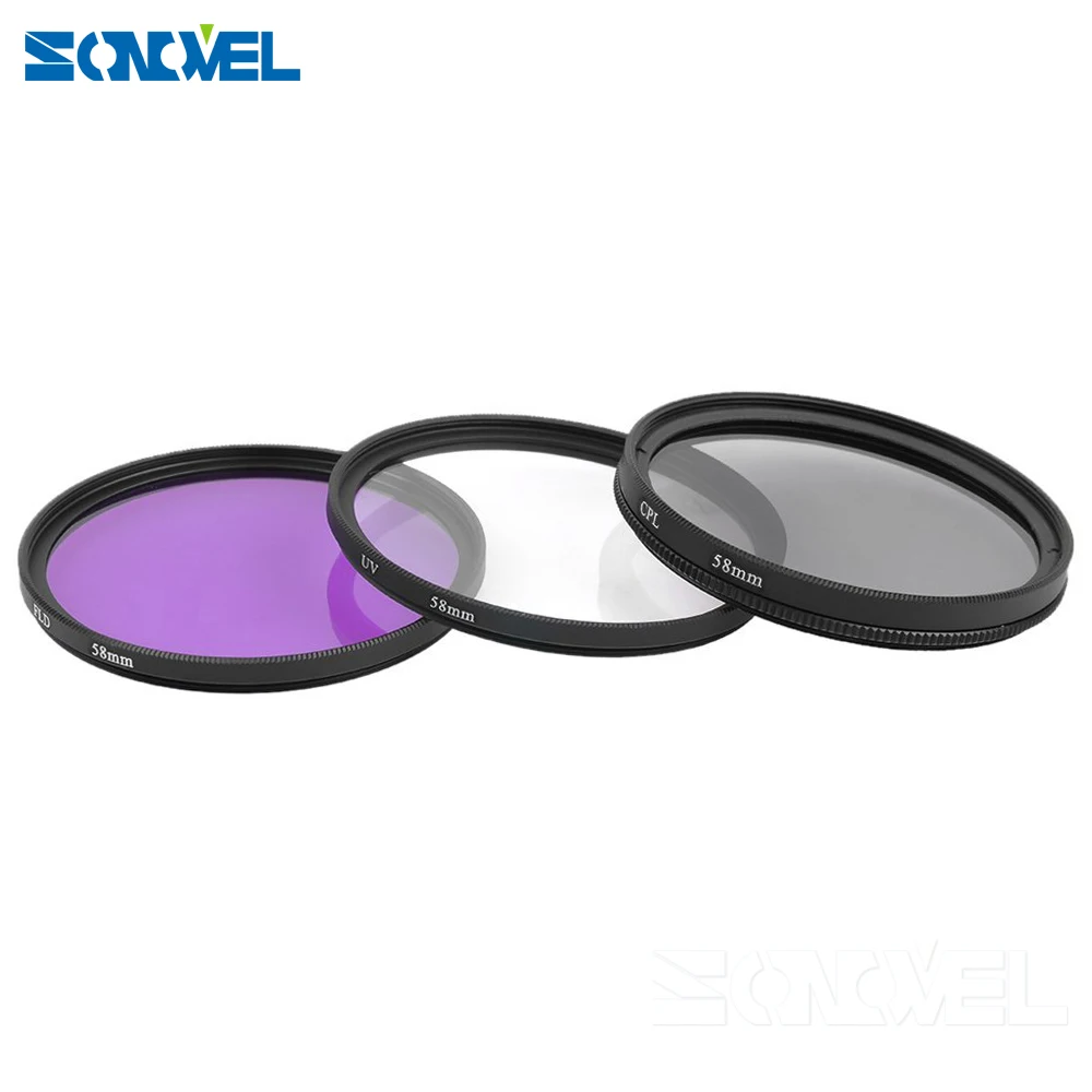 Комплект фильтров для объектива UV CPL FLD 72 мм Canon EOS 1300D 800D 760D 750D 60D 70D 80D 77D 5Ds 7D 6D 5D Mark IV 15