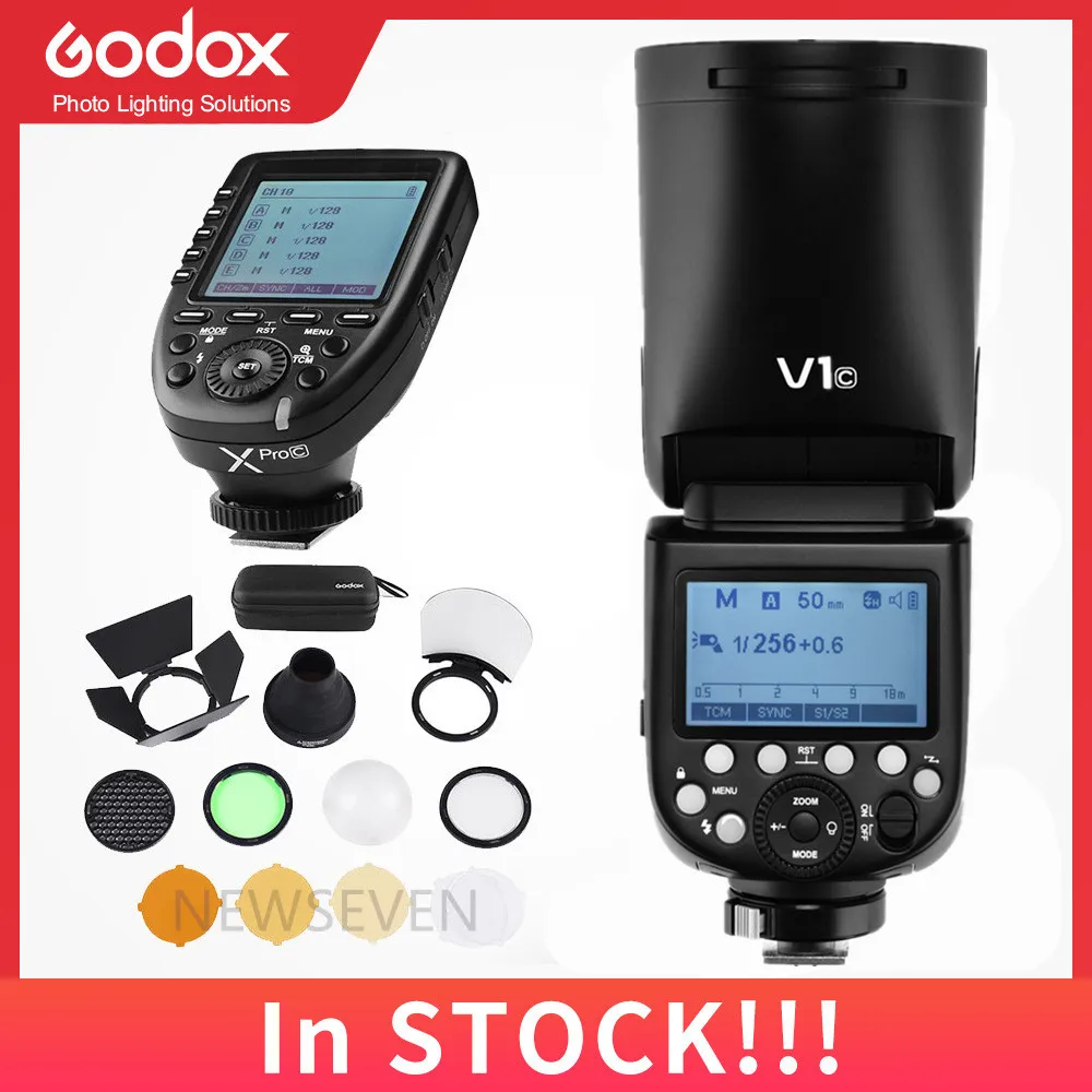 В наличии! Вспышка Godox V1 Flash V1C V1N V1S V1F V1O TTL 1/8000s HSS|Фотовспышки| |