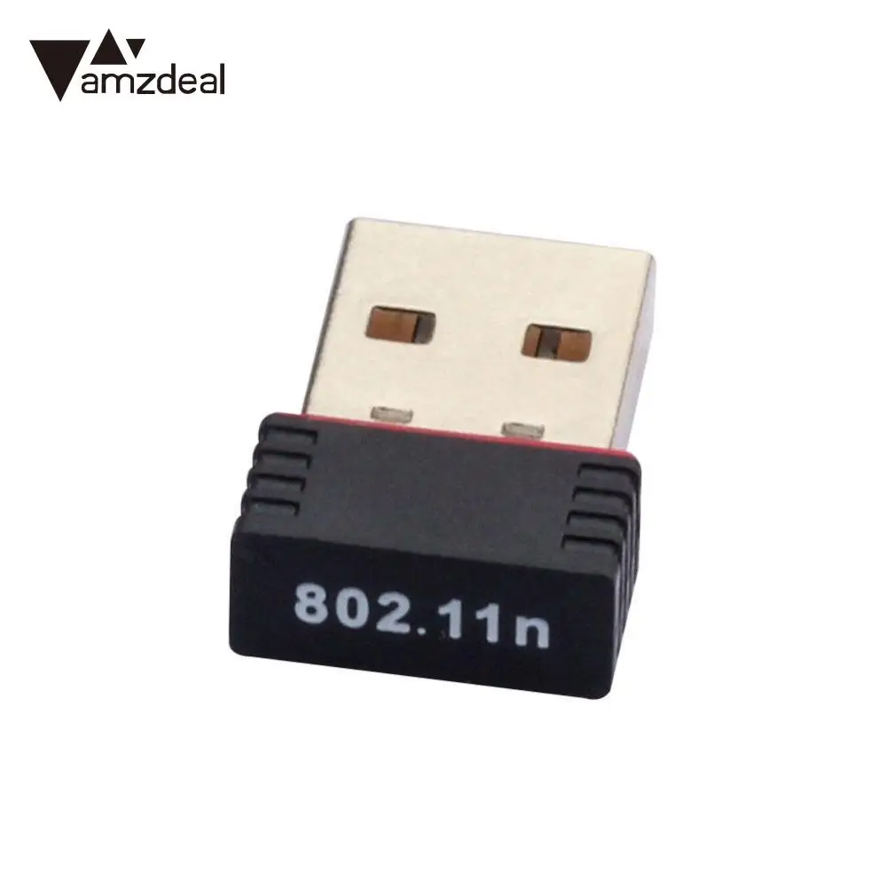 Amzdeal 150 м беспроводной адаптер мини USB Высокоскоростной сетевой карты 802.11n для Windows