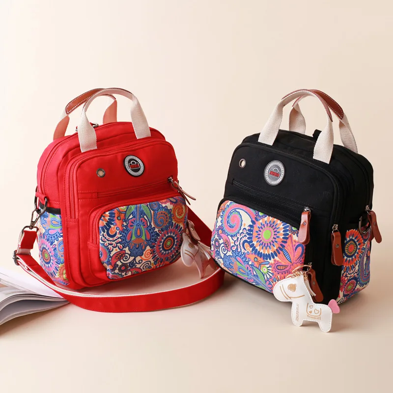 2018 модные женские туфли Messenger Сумка женская сумочка национальные сумки с принтом