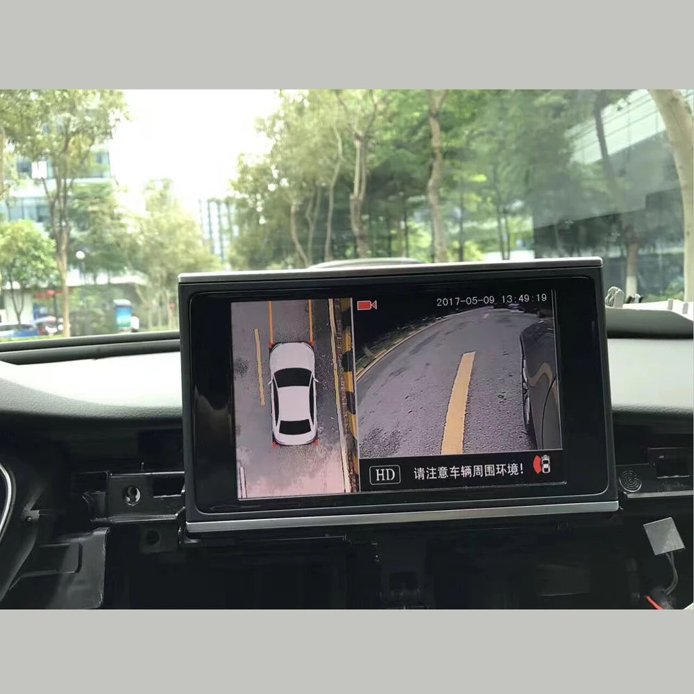 360 Вид Автомобильная камера для AUDI A4 A6 Q7 A7 выше MIB2 хост 3g MMI Plus монитор вокруг вида оригинальная система помощи при парковке