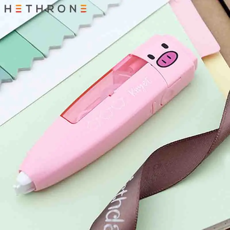 Hethrone Новое поступление мультфильм свинья пресс коррекционная лента креативные Животные ленты школьный письменный корректор Инструменты корейские канцелярские принадлежности