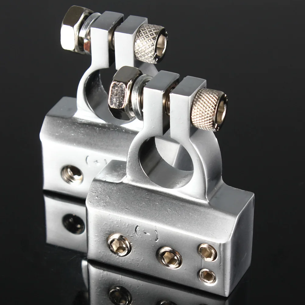 Комплект из 2 предметов, 2/4/8 AWG Gauge автомобиля Батарея терминал положительный/отрицательный автомобиля Батарея разъем крышки аккумулятора разъема